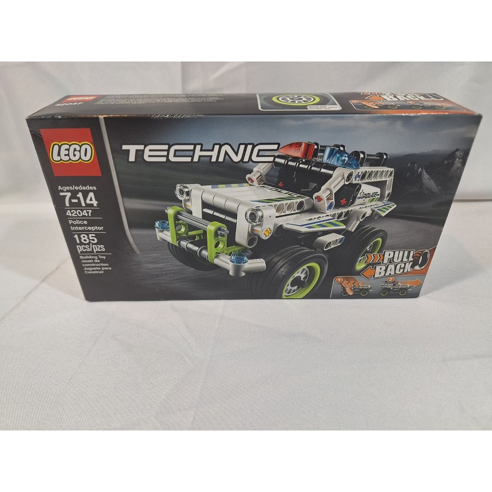 LEGO Technic 42047 Police Interceptor Pull-Back Car Sealed Light Box Wear
